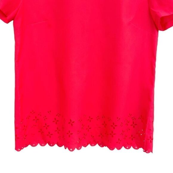 J Crew Laser Cut Neon Top - Picture 3 of 6